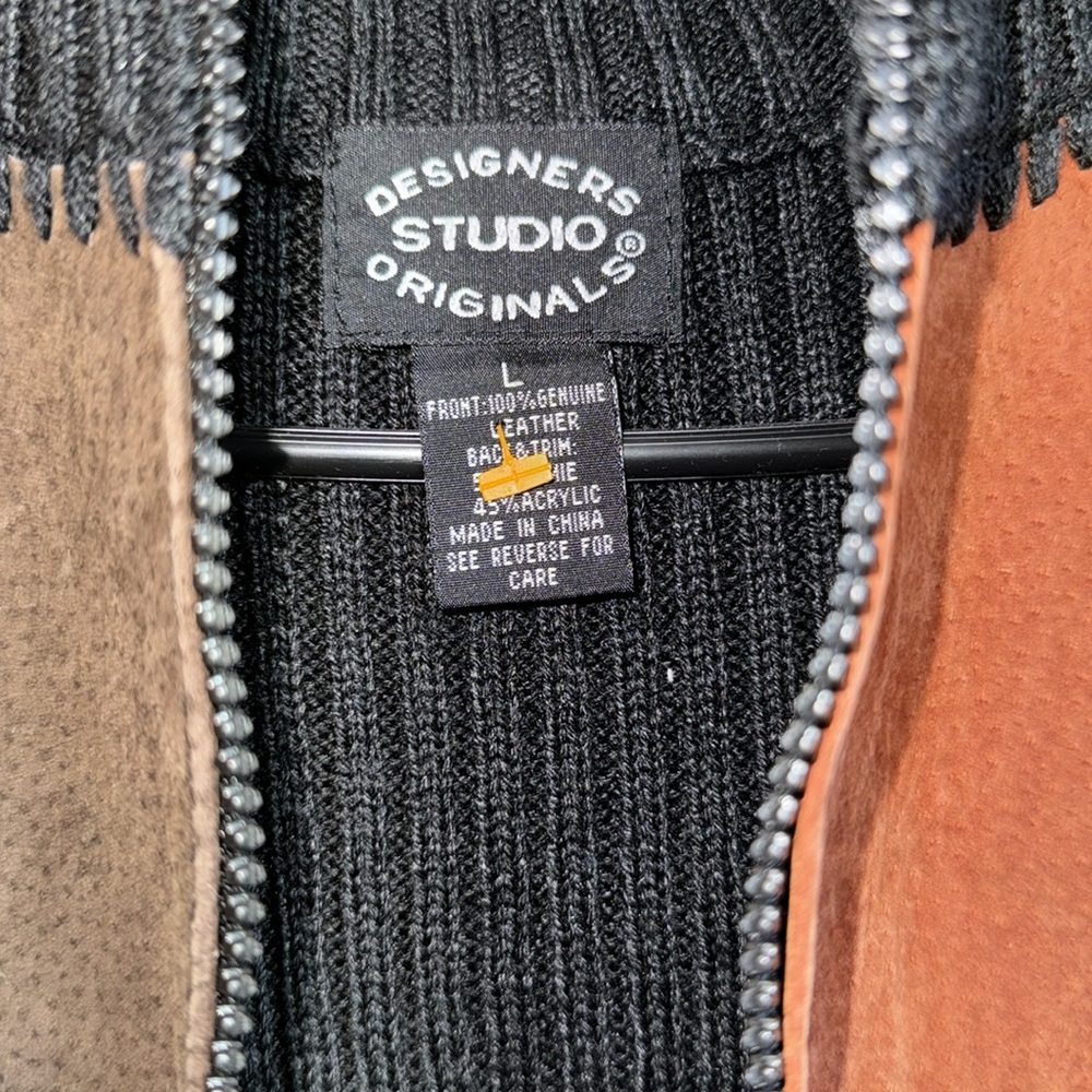 Brown And Black Patchwork Vest - image 4